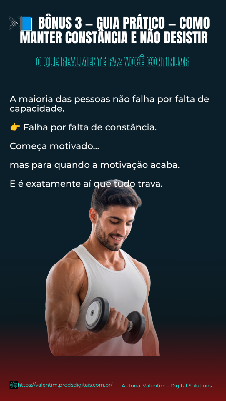 40 - Guia Como Manter Constância e Não Desistir